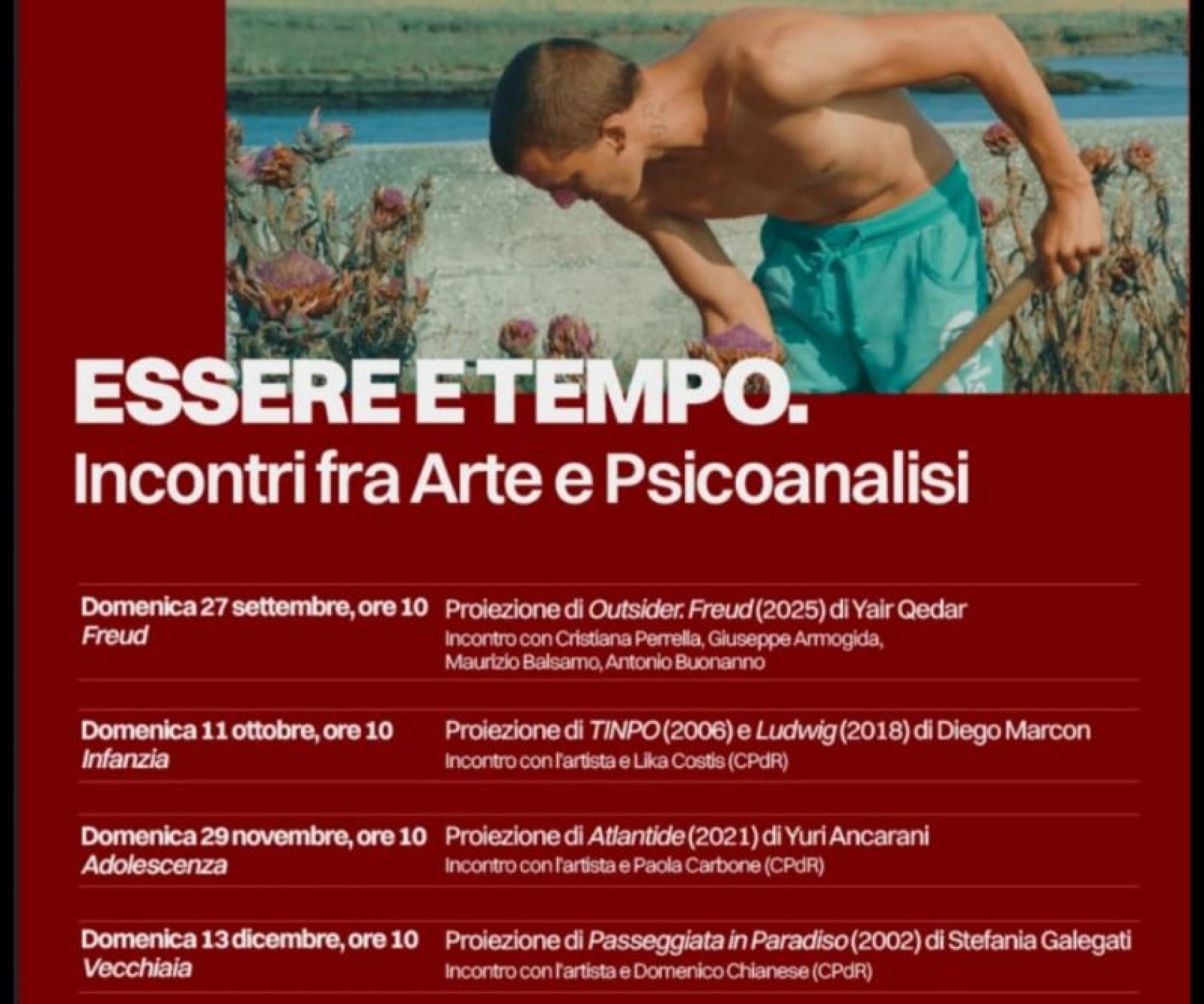 Après-coup di Emiliano Alberigi: “Essere e tempo. Incontri fra Arte e Psicoanalisi”, ciclo di quattro incontri organizzato dal MACRO e dal Centro Psicoanalitico di Roma .
